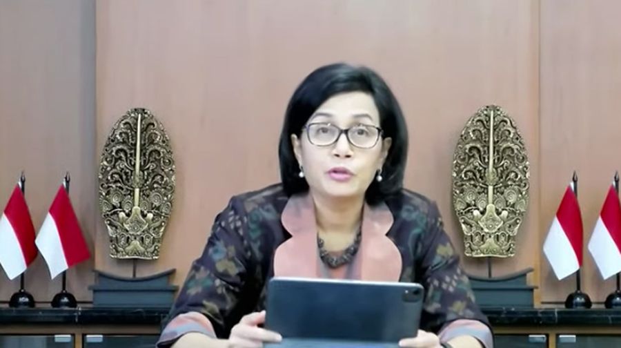 Menteri Keuangan Sri Mulyani Memberikan Keterangan Pers Mengenai Hasil Rapat Berkala KSSK II Tahun 2022 (Tangkapan Layar Youtube Kemenkeu RI)