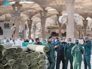 Masjid Nabawi Didisinfeksi 5 Kali Sehari Selama Musim Haji