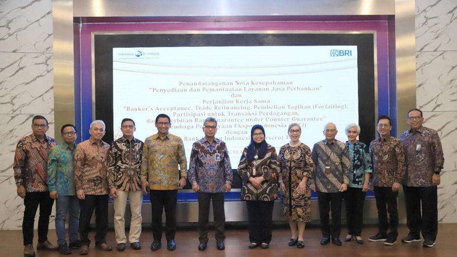 Sinergi BRI dengan LPEI Dukung UMKM berorientasi ekpsor.