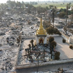 Horor Terjadi Lagi di Myanmar, Ratusan Desa Dibakar Junta