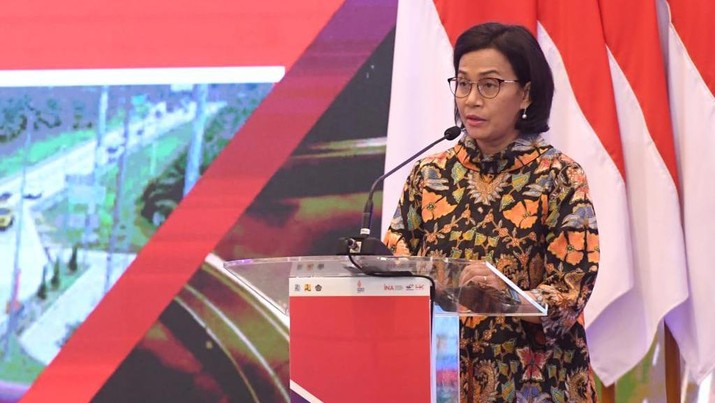 Menteri Keuangan Sri Mulyani Saat Acara Penandatanganan Perjanjian oleh Indonesia Investment Authority (INA) Tahun 2022 Menteri Keuangan Sri Mulyani Saat Acara Penandatanganan Perjanjian oleh Indonesia Investment Authority (INA) Tahun 2022, 14 April 2022. (Foto: Lukas - Biro Pers Sekretariat Presiden)