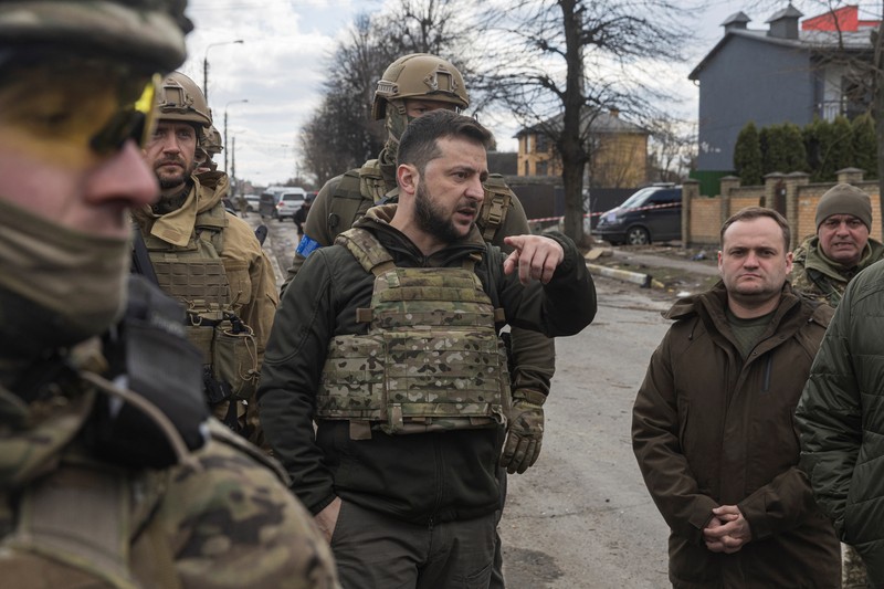 Presiden Ukraina Volodymyr Zelensk. (AP/Evgeniy Maloletka)