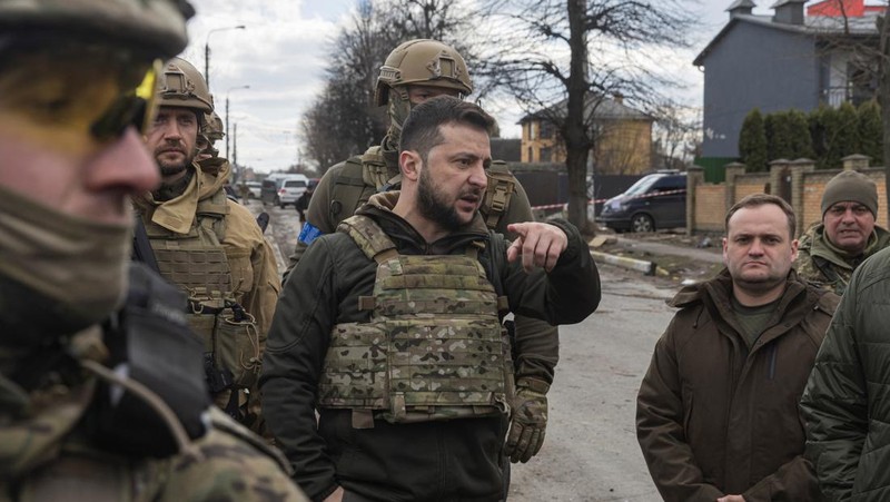 Presiden Ukraina Volodymyr Zelensk. (AP/Evgeniy Maloletka)