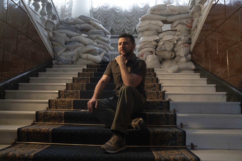 Presiden Ukraina Volodymyr Zelensk. (AP/Evgeniy Maloletka)