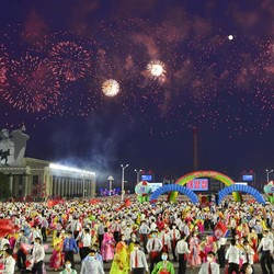 Tanpa Parade Militer, Tarian Dansa Warnai HUT 110 Kim Il Sung