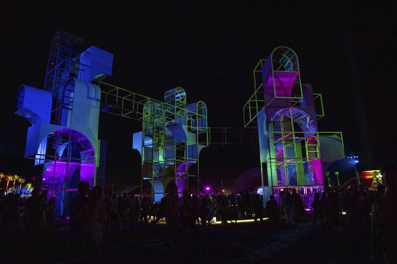2022 Coachella Music And Arts Festival - Weekend 1 - Day 1 Festivalgoers are seen at the Coachella Music & Arts Festival at the Empire Polo Club on Friday, April 15, 2022, in Indio, Calif. (Photo by Amy Harris/Invision/AP)