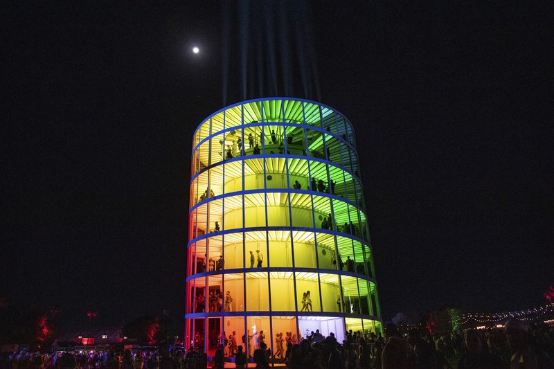 Festivalgoers are seen at the Coachella Music & Arts Festival at the Empire Polo Club on Friday, April 15, 2022, in Indio, Calif. (Photo by Amy Harris/Invision/AP)