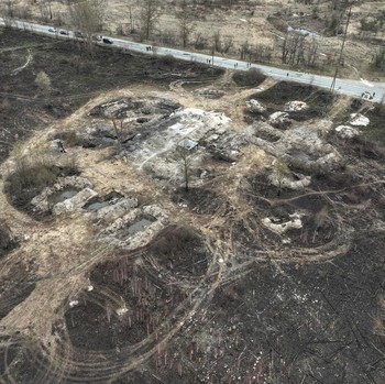 Sisa Jarahan Rusia di Kawasan Fasilitas Nuklir Chernobyl