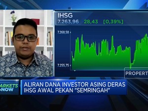 Aliran Dana Asing Kian Deras, IHSG di Awal Pekan 'Semringah'