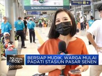 Bersiap Mudik, Warga Mulai Padati Stasiun Pasar Senen