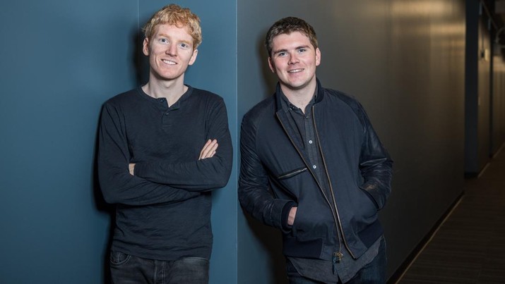 Pendiri Stripe John dan Patrick Collison Pendiri Stripe John dan Patrick Collison