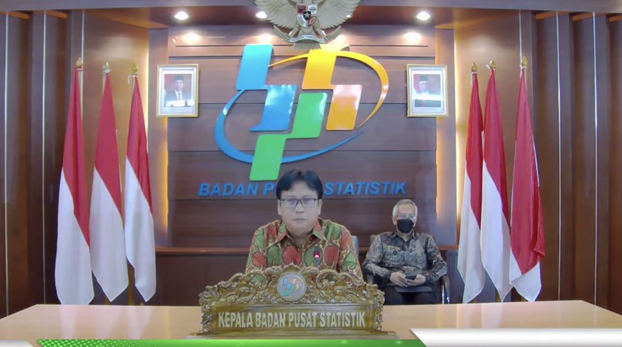 Rilis BPS 18 April 2022 (Tangkapan Layar Youtube)