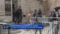 Bentrokan di Masjid Al-Aqsa, 170 Orang Terluka