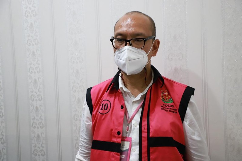 Kejaksaan Agung (Kejagung) menetapkan empat orang tersangka dalam kasus korupsi pemberian fasilitas ekspor crude palm oil atau CPO atau minyak goreng. (Dok.Kejagung) Kejaksaan Agung (Kejagung) menetapkan empat orang tersangka dalam kasus korupsi pemberian fasilitas ekspor crude palm oil atau CPO atau minyak goreng. (Dok.Kejagung)