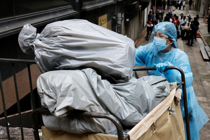 A general view of West New Territories Landfill during the coronavirus disease (COVID-19) pandemic, in Hong Kong, China, April 11, 2022. Picture taken April 11, 2022. Picture taken with a drone. REUTERS/Tyrone Siu