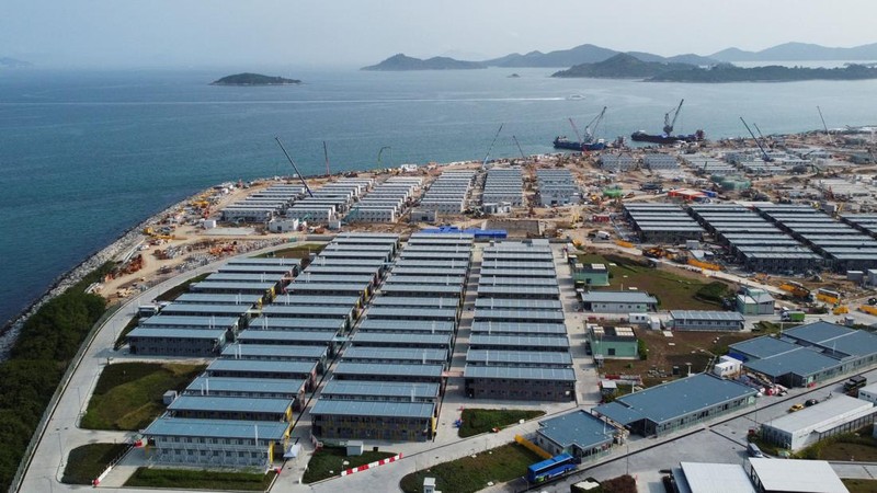 A general view of West New Territories Landfill during the coronavirus disease (COVID-19) pandemic, in Hong Kong, China, April 11, 2022. Picture taken April 11, 2022. Picture taken with a drone. REUTERS/Tyrone Siu