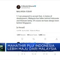 Mahathir Puji Indonesia Lebih Maju Dari Malaysia