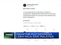 Mahathir Puji Indonesia Lebih Maju Dari Malaysia