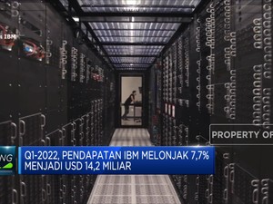 Melonjak 7,7%, IBM Raup Pendapatan USD14,2 Miliar di Q1-2022