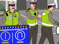 Tilang di Tempat Berlaku Lagi, Cek Lokasi Ganjil-Genap di DKI