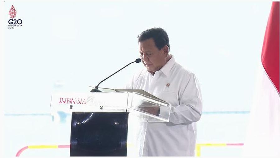 Menhan Prabowo (Tangkapan Layar Youtube Biro Setpres RI)