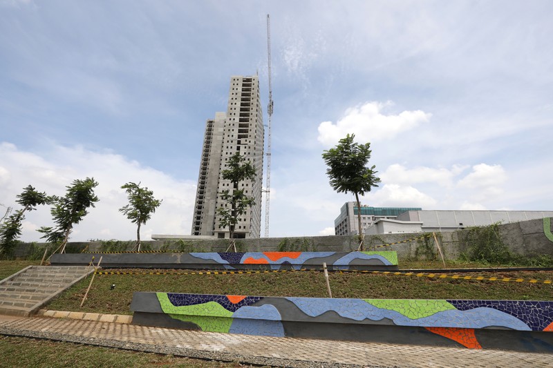 Proyek revitalisasi Kalimalang tahap II yang digadang-gadang mirip dengan Sungai Cheonggyecheon di Seoul Korea Selatan (CNBC Indonesia/Tri Susilo) Proyek revitalisasi Kalimalang tahap II yang digadang-gadang mirip dengan Sungai Cheonggyecheon di Seoul Korea Selatan (CNBC Indonesia/Tri Susilo)