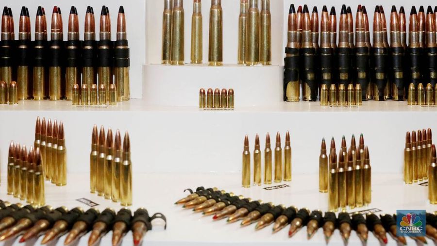 Amunisi kaliber kecil PT Pindad (CNBC Indonesia/Muhammad Sabki)