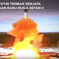 Detik-detik Putin Tembak Senjata Mematikan Baru Rusia Setan 2