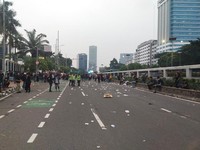 Demo Damai, Massa Buruh dan Mahasiswa Bubar dari DPR