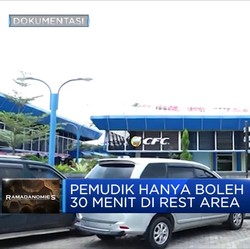 Pemudik Catat! Istirahat di Rest Area Maksimal 30 Menit