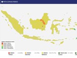 Peta Sebaran Covid Terkini: 8 Wilayah Tak Ada Kasus, Ada DKI?