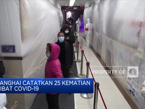 Corona Melonjak, 25 Warga Shanghai Meninggal