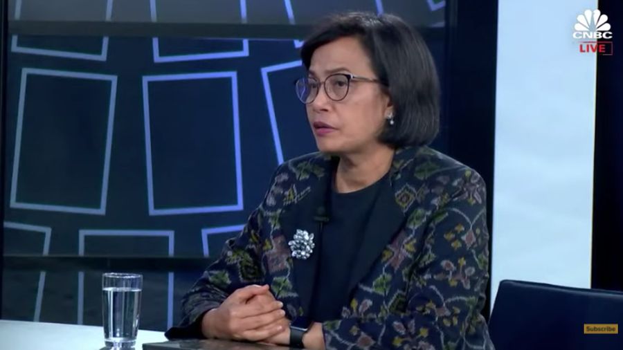 Menteri Keuangan Sri Mulyani (Tangkapan Layar via Youtube CNBC Television)