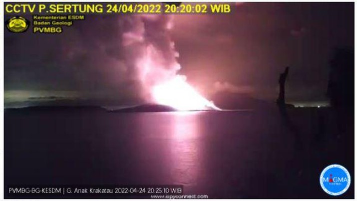 Gunung anak krakatau erupsi (Dok: pvmbg)