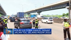 Video: Simak Uji Coba Ganjil Genap Tol Jelang Mudik 2022