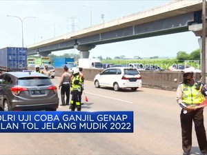 Video: Simak Uji Coba Ganjil Genap Tol Jelang Mudik 2022