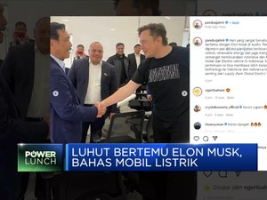 Luhut-Elon Musk Kopdar Bahas Mobil Listrik