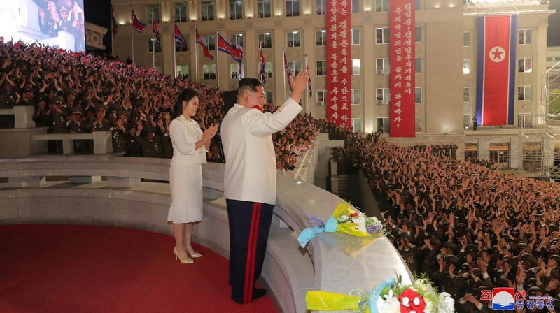 Parade militer Korea Utara (via REUTERS/KCNA)