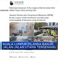 Diguyur Hujan Lebat, Kuala Lumpur Banjir