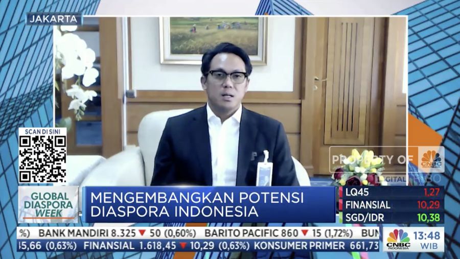 Direktur Treasury & Internasional BNI, Henry Panjaitan. (Tangkapan layar CNBC Indonesia TV)