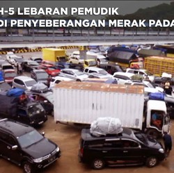 Kejar Target, Truk Penuhi Pelabuhan Merak Hingga Bakauheni