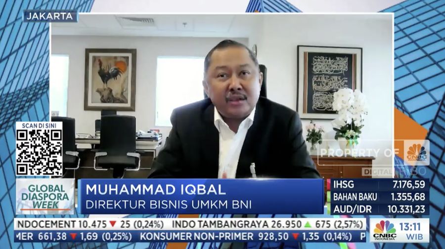 Muhammad Iqbal Direktur UMKM BNI (Tangkapan layar CNBC TV)