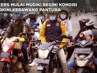 Video: Bikers Mulai Mudik! Begini Kondisi Terkini Kerawang