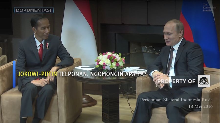 Jokowi dan Putin Telponan, Ngomongin Apa Ya?