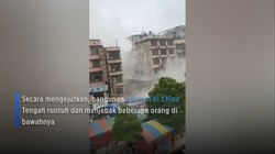 Video: Bruk! Bangunan 6 Lantai di China Tengah Runtuh