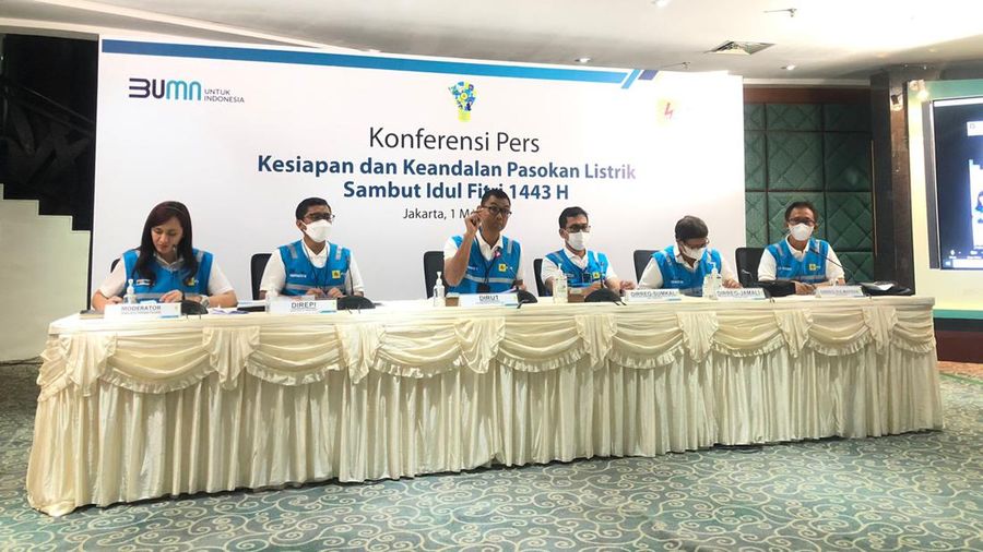 Konferensi pers PLN