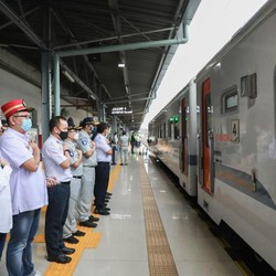 Kementerian BUMN Lepas 6.082 Peserta Mudik dengan Kereta Api