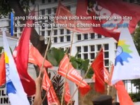 Parta Buruh Gelar Aksi Unjuk Rasa Depan Gedung KPU