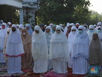 Potret Salat Idul Fitri 1443 H di Jawa Timur