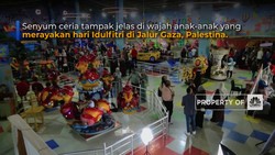 Keceriaan Anak-anak Gaza di Momen Idulfitri